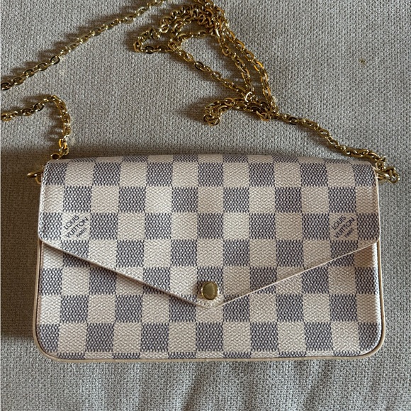 Louis Vuitton Felicie in Damier Azur - Picture 1 of 4